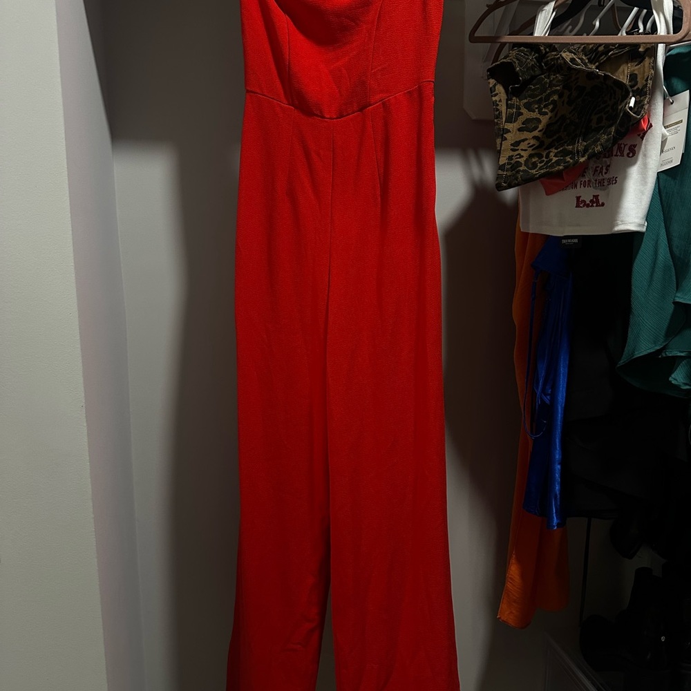 Elegant Red Jumpsuit
